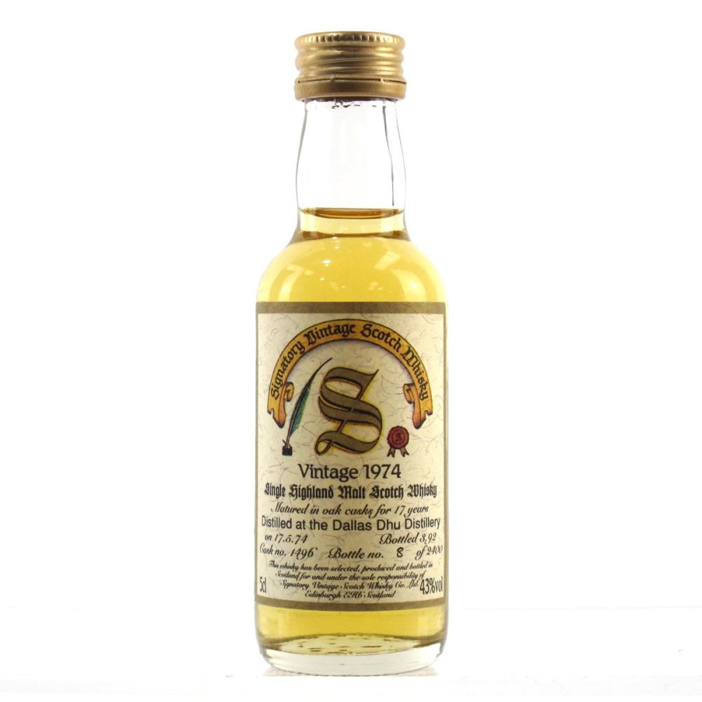 Dallas Dhu 1974 Signatory Vintage 17 Year Old 5cl