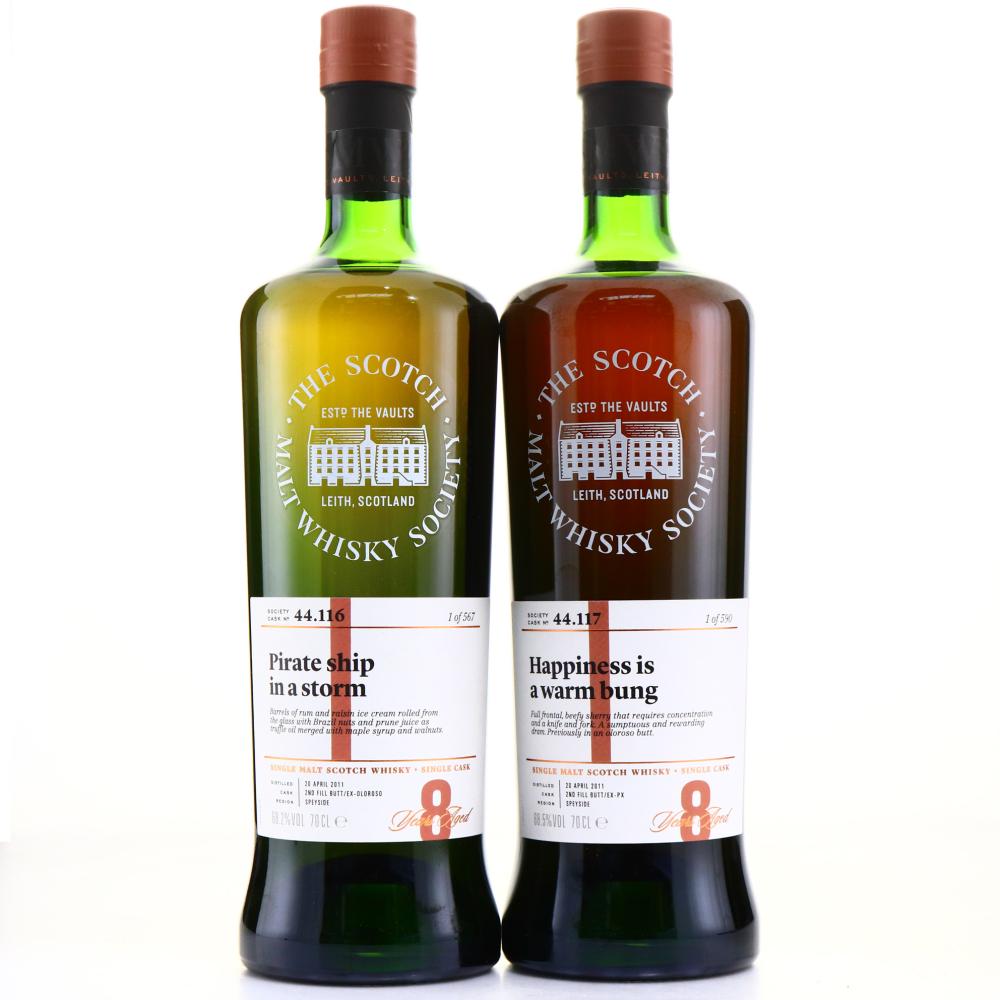 Craigellachie 2011 SMWS 8 Year Old 2 x 70cl / 44.116 & 44.117
