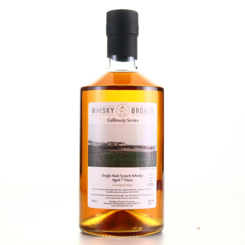Lowland Single Malt 2011 Whisky Broker 7 Year Old / Galloway Series