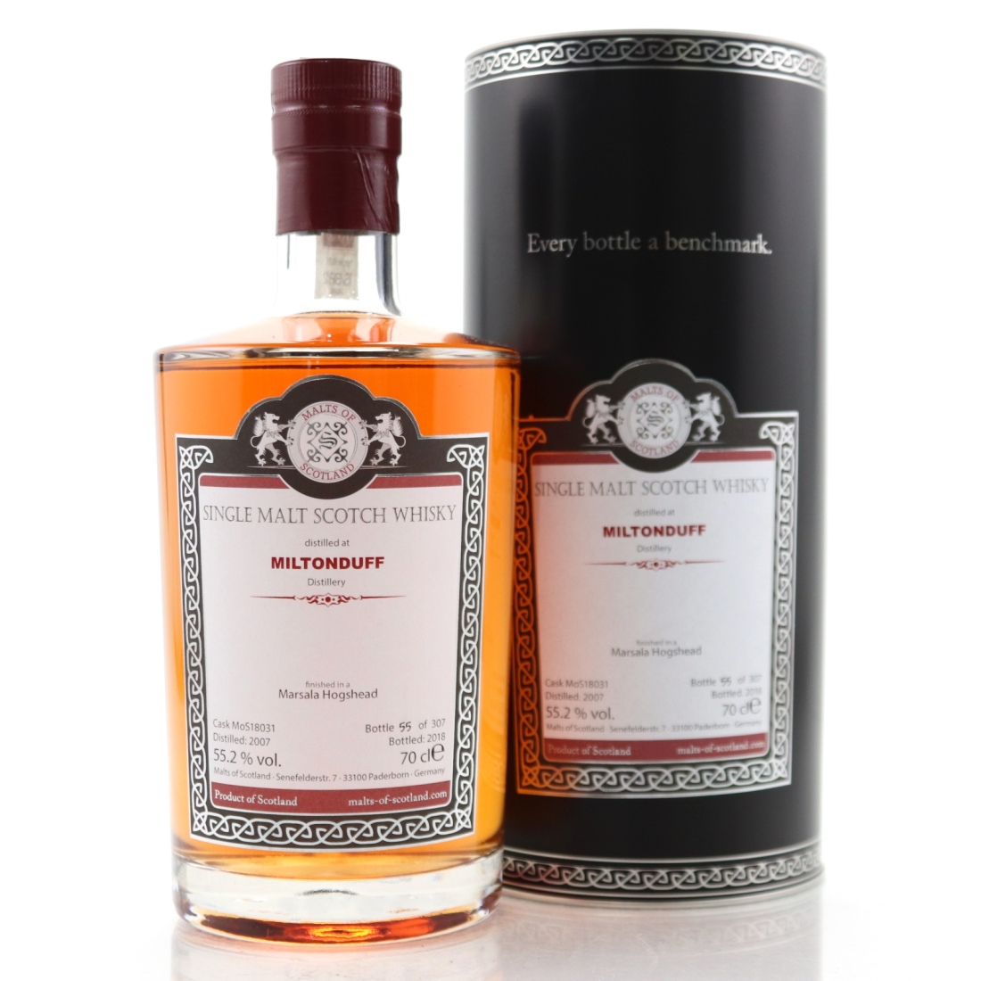 Miltonduff 2007 Malts of Scotland Marsala Hogshead