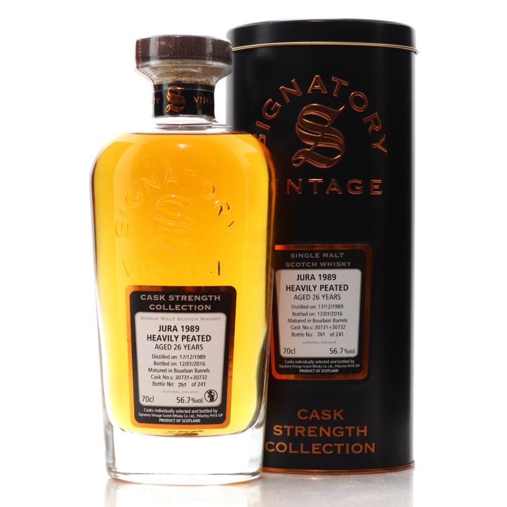 Jura 1989 Signatory Vintage 26 Year Old Cask Strength / Heavily Peated