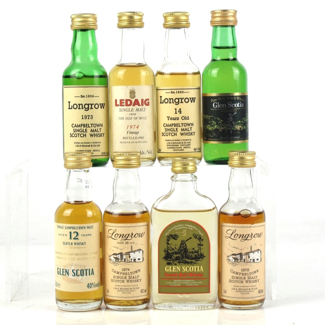 Miscellaneous Campbeltown and Ledaig 8 x 5cl