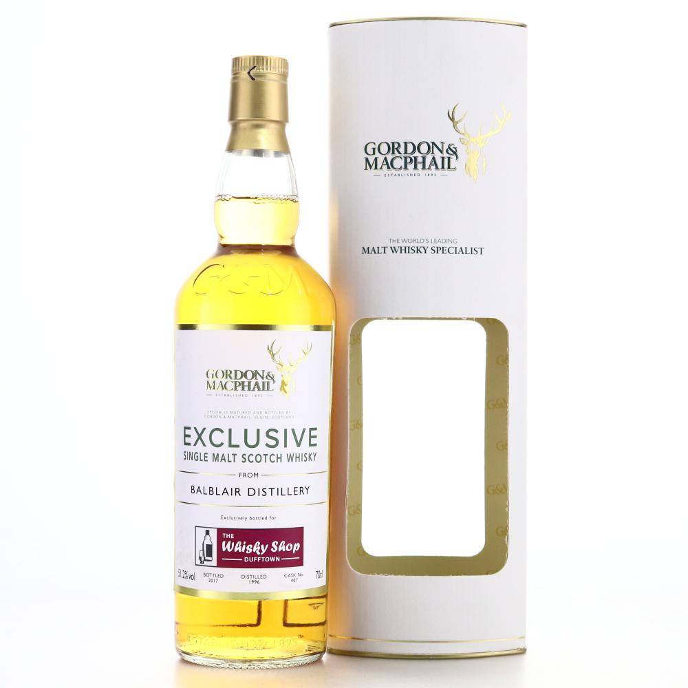 Balblair 1996 Gordon and MacPhail Single Cask #407 / The Whisky Shop, Dufftown
