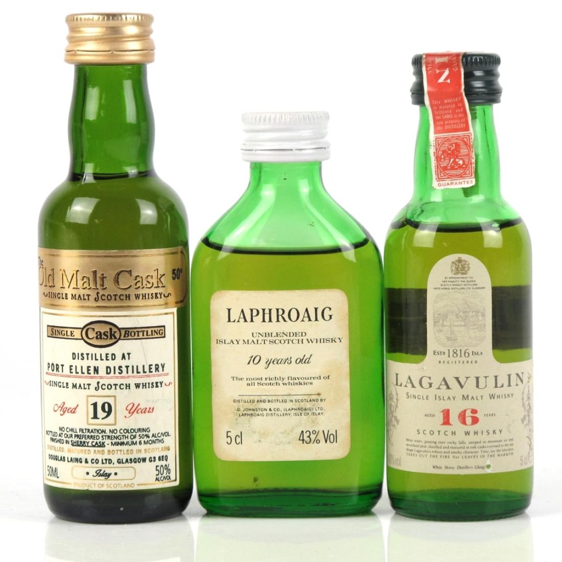 Miscellaneous Islay Miniature Selection 3 x 5cl Including Port Ellen