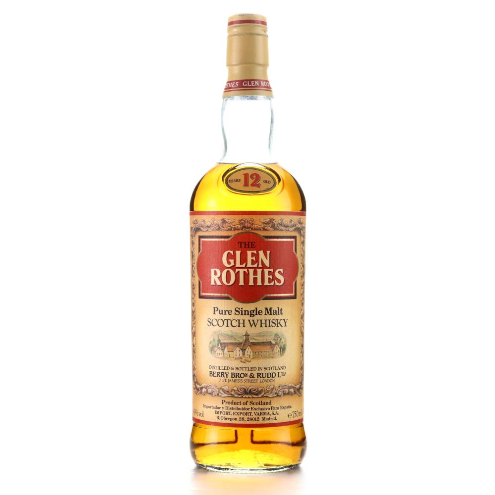 Glenrothes 12 Year Old 1980s / Spanish Import