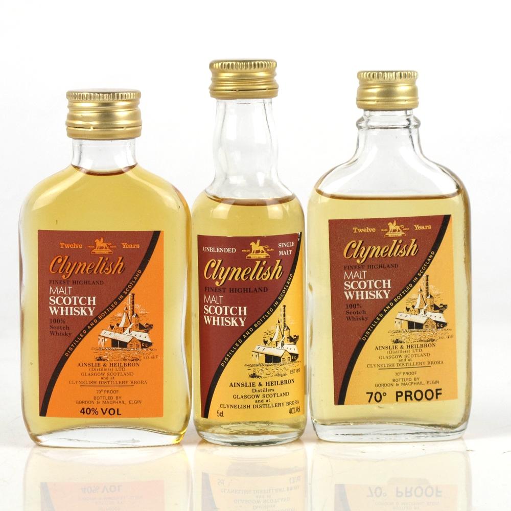 Clynelish Ainslie and Heilbron Miniature Selection 3 x 5cl