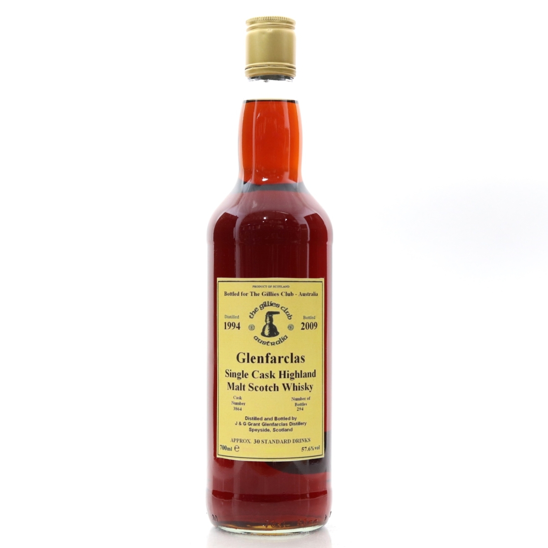 Glenfarclas 1994 Single Cask #3864 / Gillies Club Australia