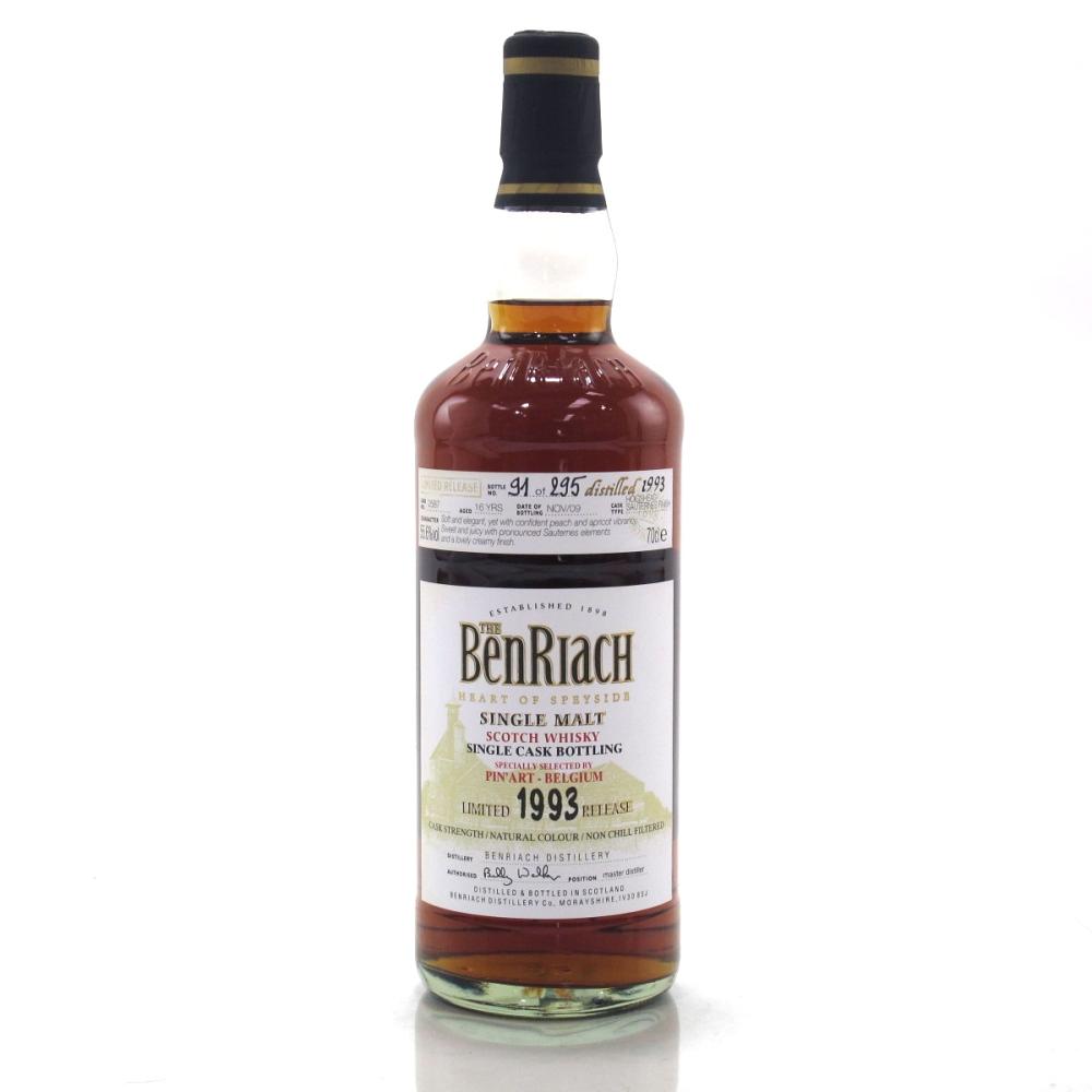 Benriach 1993 Single Cask 16 Year Old #2587 / Pin'art Belgium