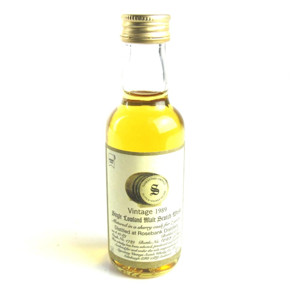 Rosebank 1989 Signatory Vintage 7 Year Old Miniature 5cl