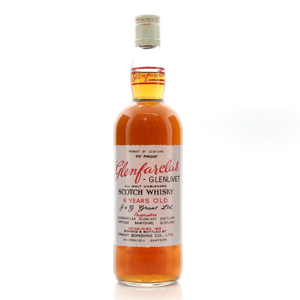 Glenfarclas 8 Year Old 1970s / Screen Printed Label