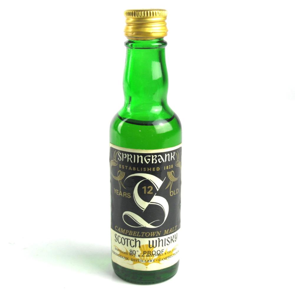 Springbank 12 Year Old 1970s Miniature