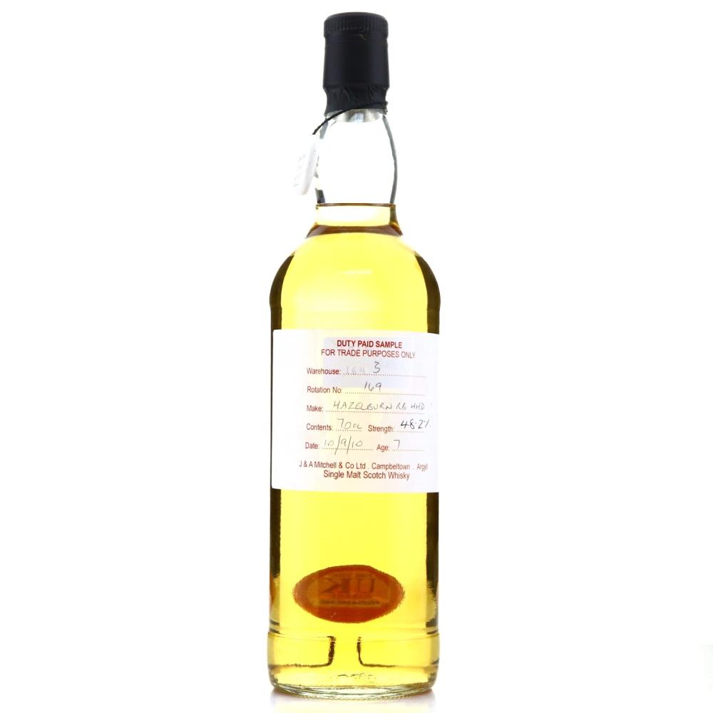 Hazelburn 2010 Duty Paid Sample 7 Year Old / Refill Bourbon Hogshead
