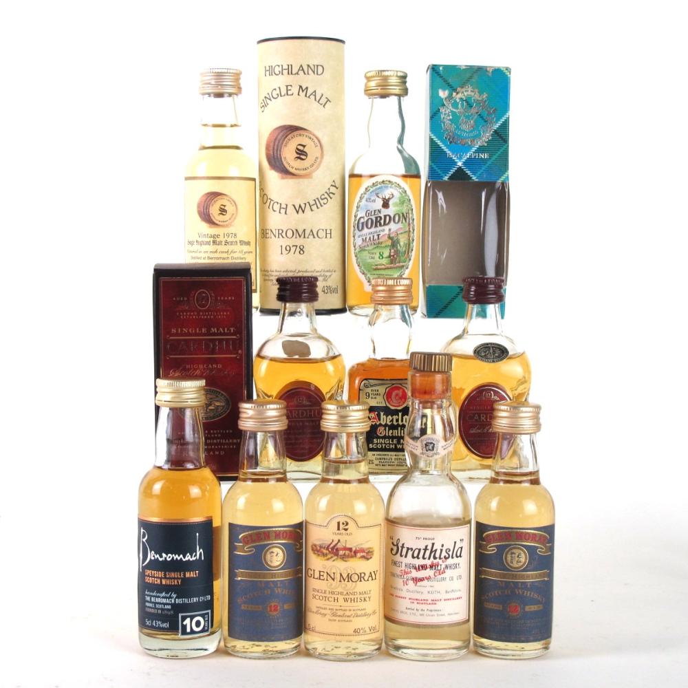 Miscellaneous Speyside Single Malts 10 x Miniature