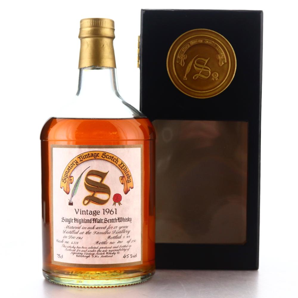 Tamdhu 1961 Signatory Vintage 27 Year Old