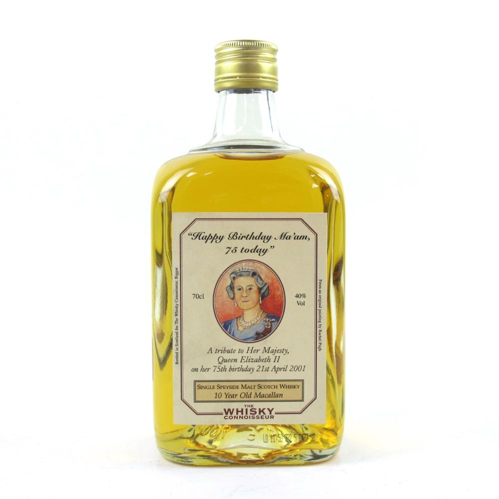 Macallan 10 Year Old The Whisky Connoisseur / Happy Birthday Ma'am 75 Today