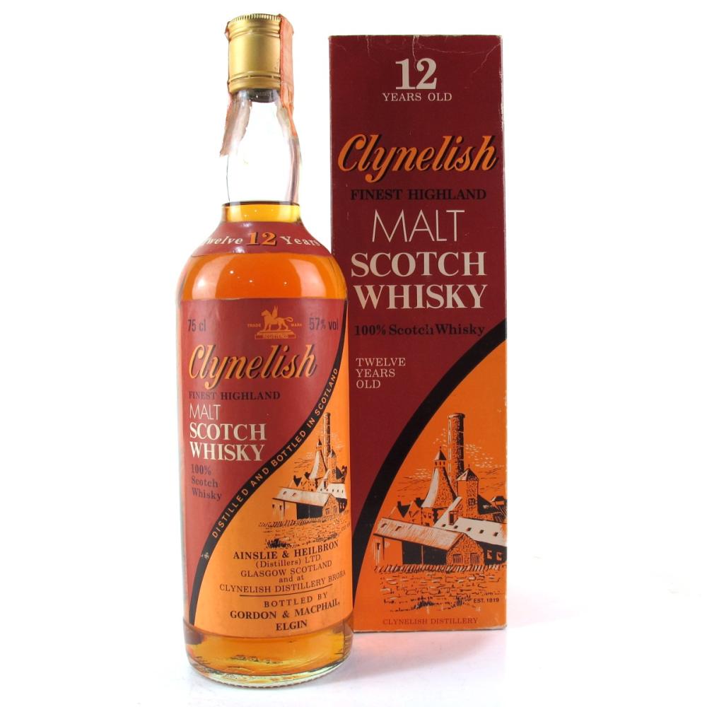 Clynelish 12 Year Old Ainslie and Heilbron 1980s 57%/ Full Proof