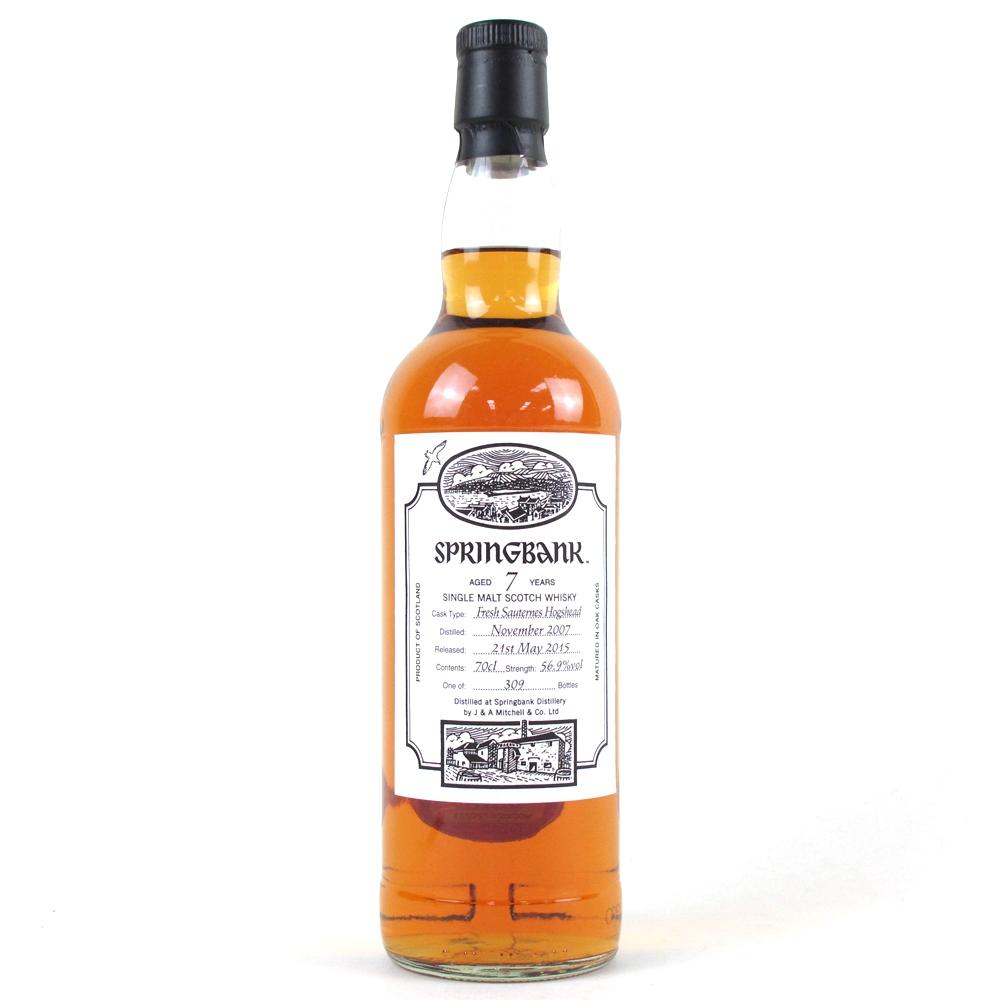 Springbank 2007 Single Cask / Fresh Sauternes Hogshead