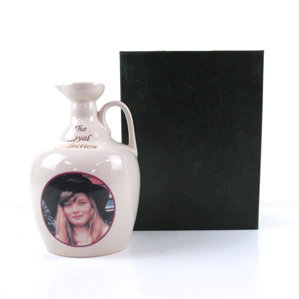 Macallan 10 Year Old Royal Collection Ceramic Decanter / Young Diana