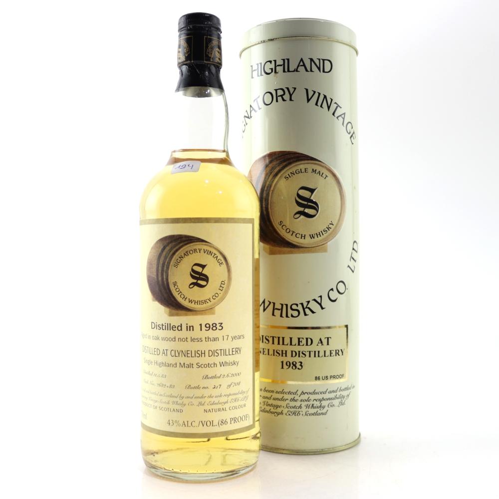 Clynelish 1983 Signatory Vintage 17 Year Old 75cl / US Import