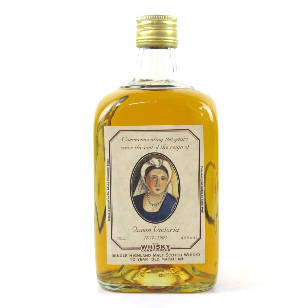 Macallan 10 Year Old The Whisky Connoisseur / Queen Victoria 100 Years Commemorative Bottle