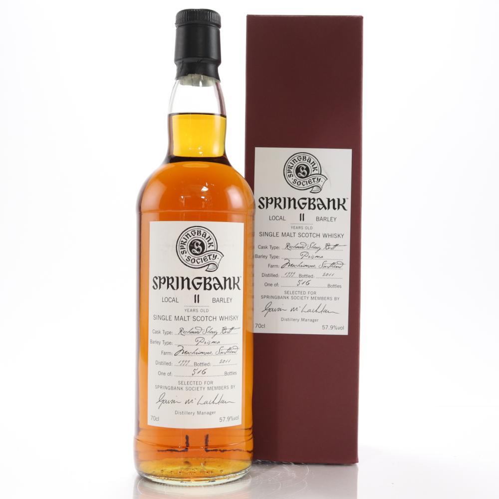 Springbank 1999 Springbank Society 11 Year Old / Local Barley Single Cask