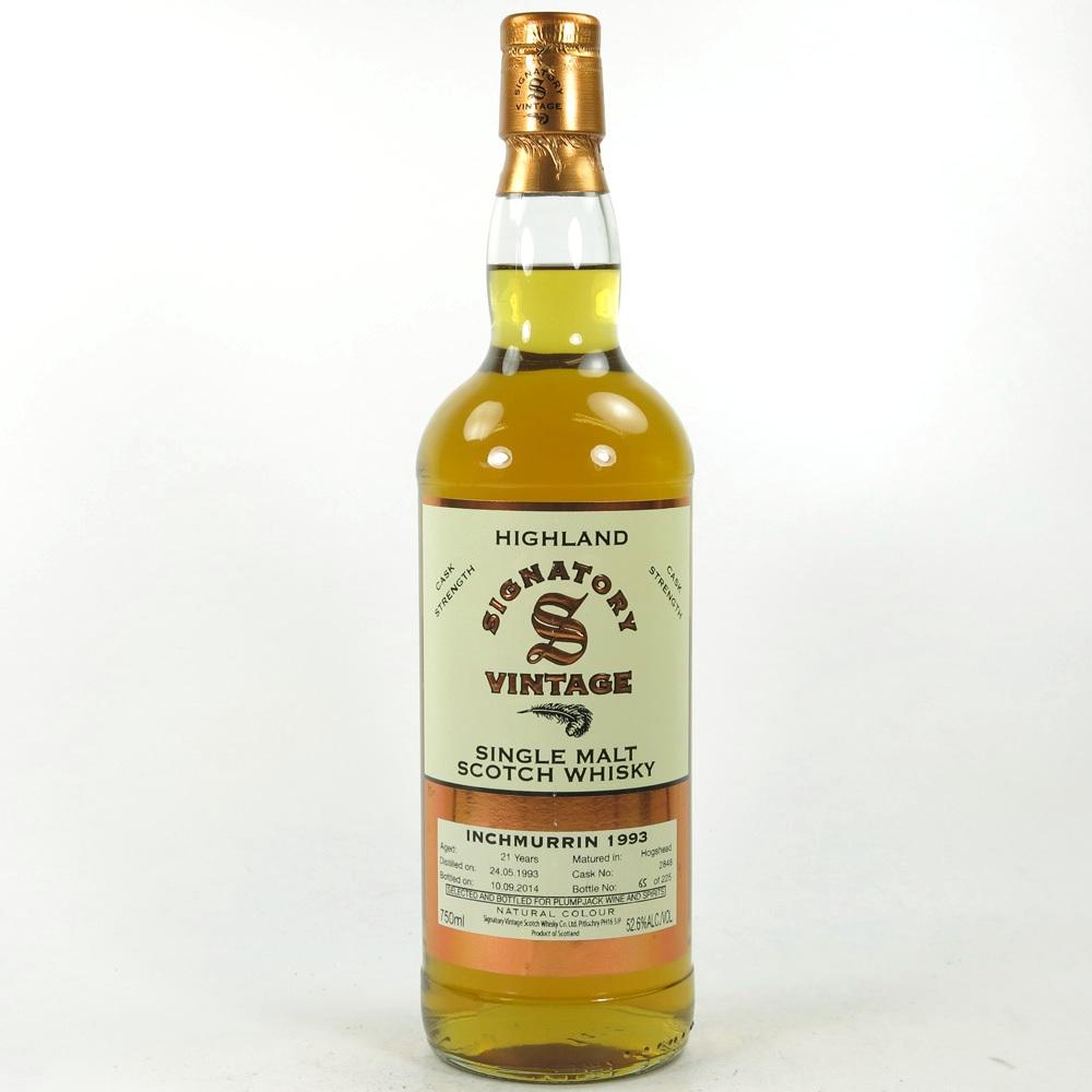 Inchmurrin / Loch Lomond 1993 Signatory Vintage 21 Year Old  Cask Strength 75cl / US Import