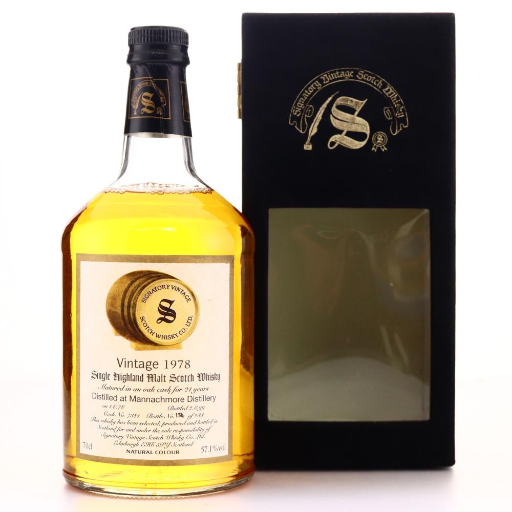 Mannochmore 1978 Signatory Vintage 21 Year Old