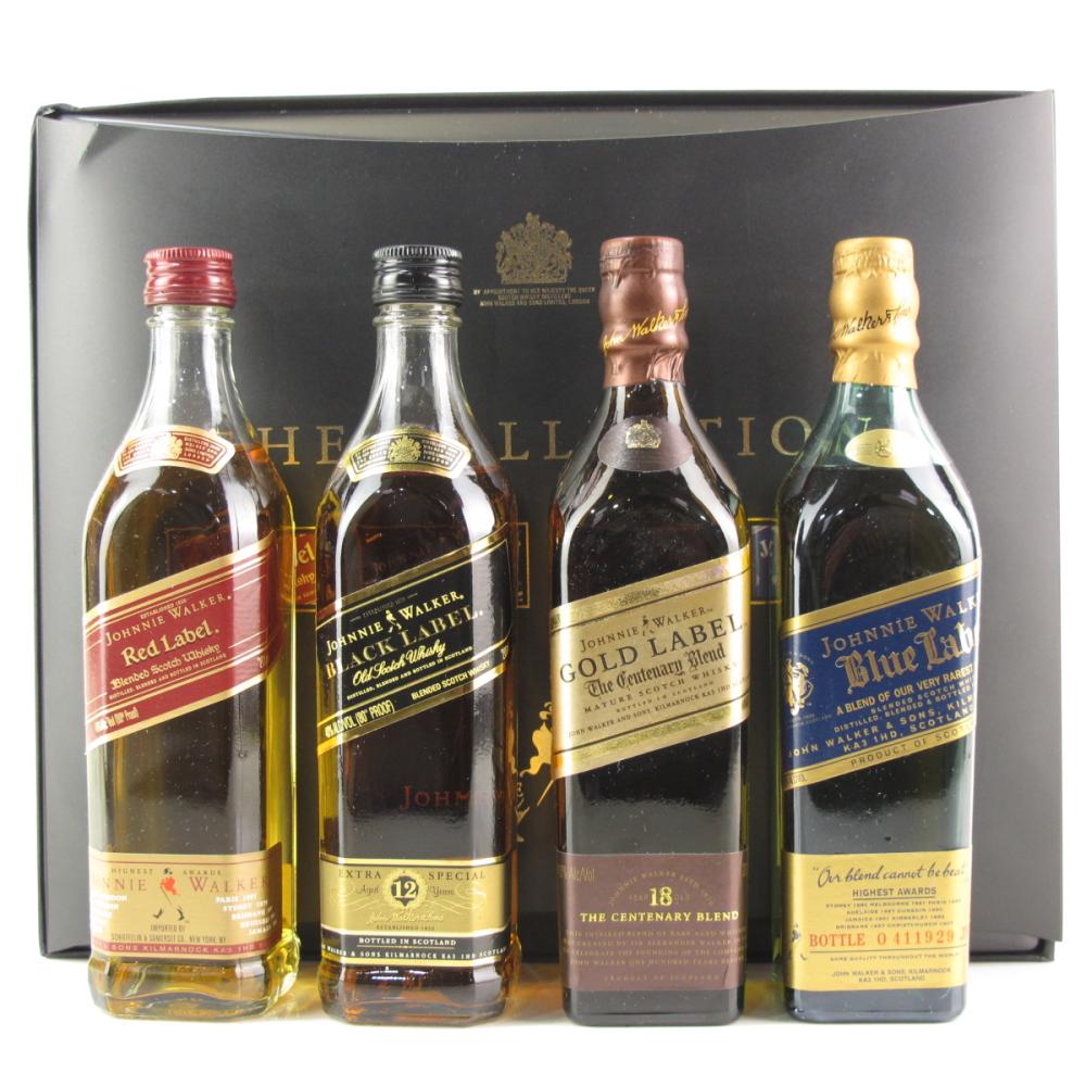 Johnnie Walker The Collection 4 x 20cl / Leaking