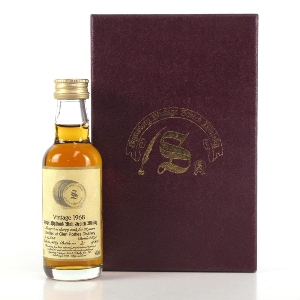 Glenrothes 1968 Signatory Vintage 27 Year Old Miniature 5cl