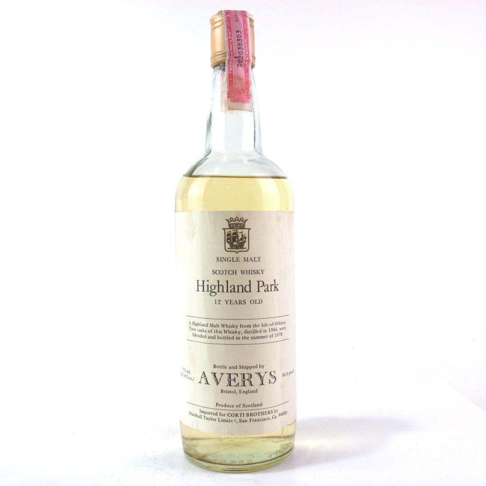 Highland Park 1966 Averys for Corti 12 Year Old / US Import