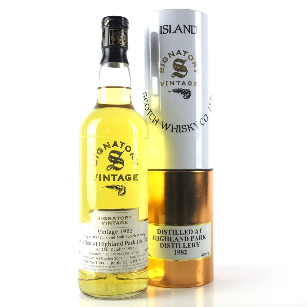 Highland Park 1982 Signatory Vintage 20 Year Old