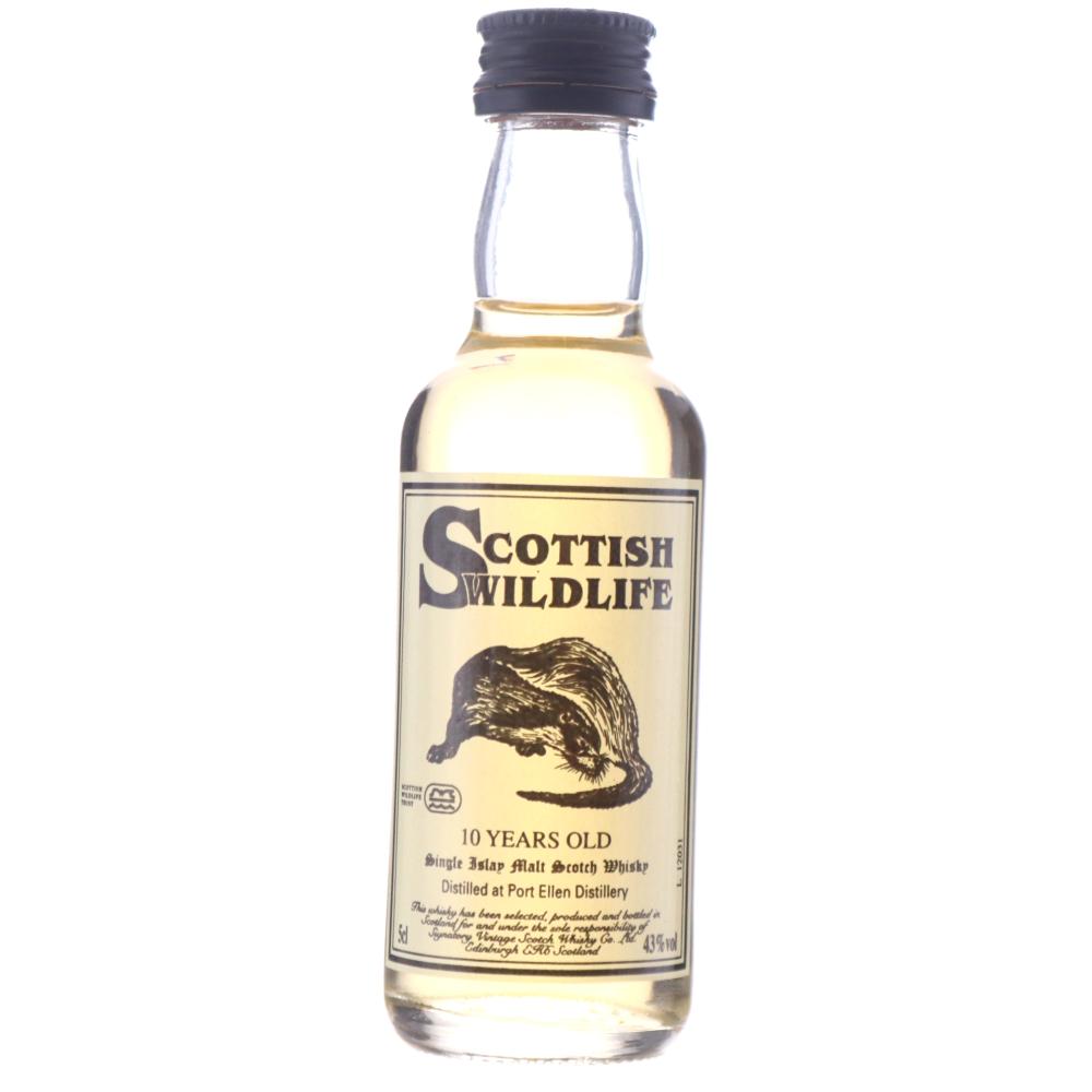 Port Ellen Signatory Vintage 10 Year Old Scottish Wildlife Miniature