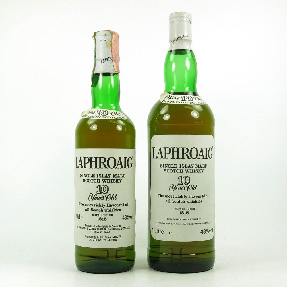 Laphroaig 10 Year Old 1990s 1 Litre & 70cl