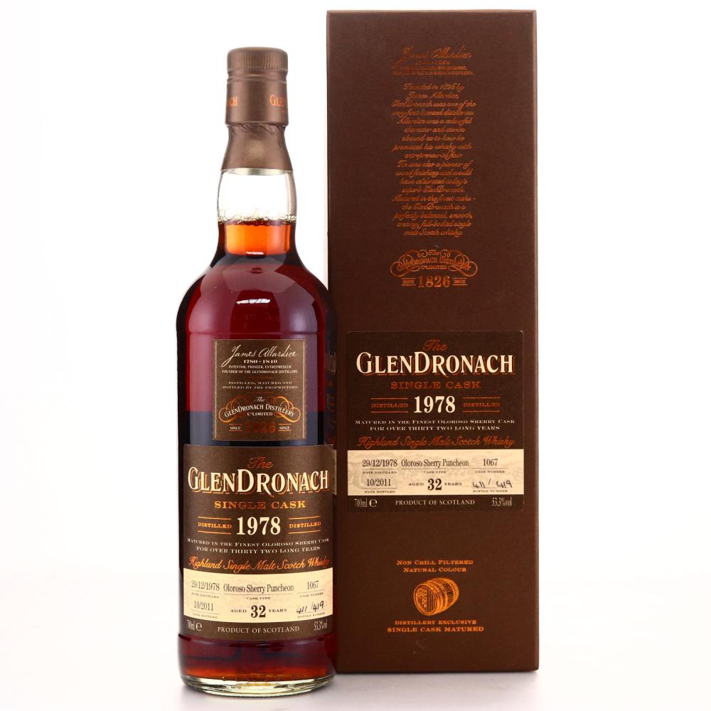 Glendronach 1978 Single Oloroso Cask 32 Year Old #1067