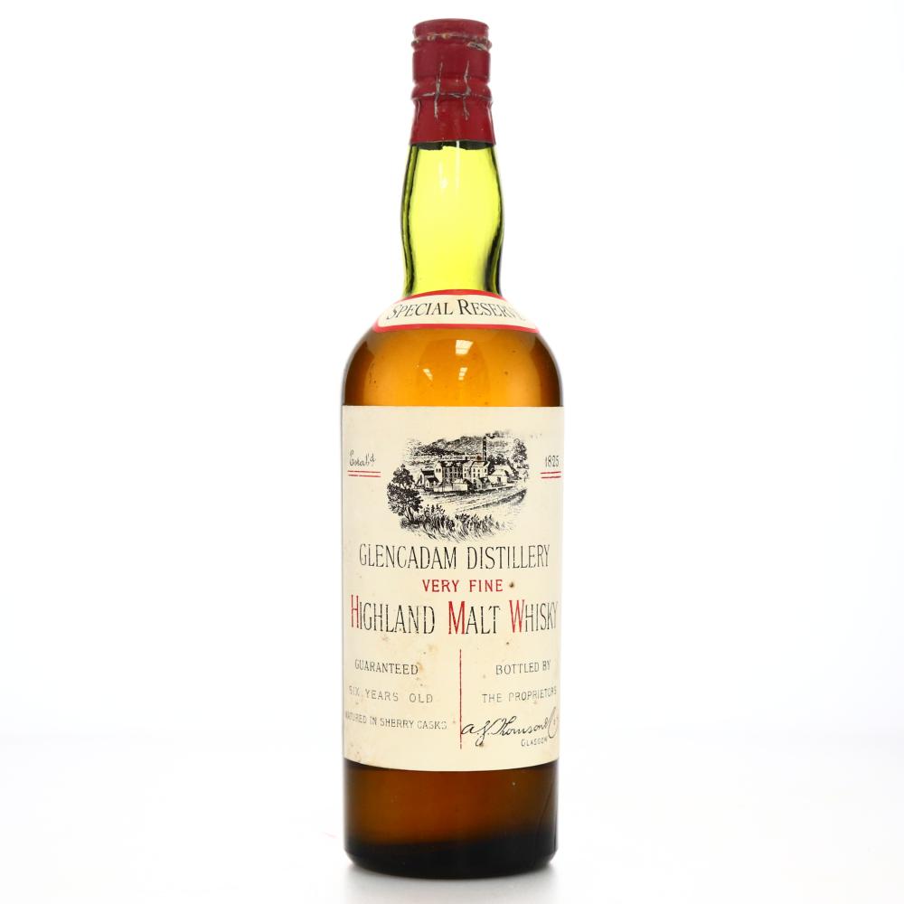Glencadam 6 Year Old Sherry Casks Special Reserve circa 1950s
