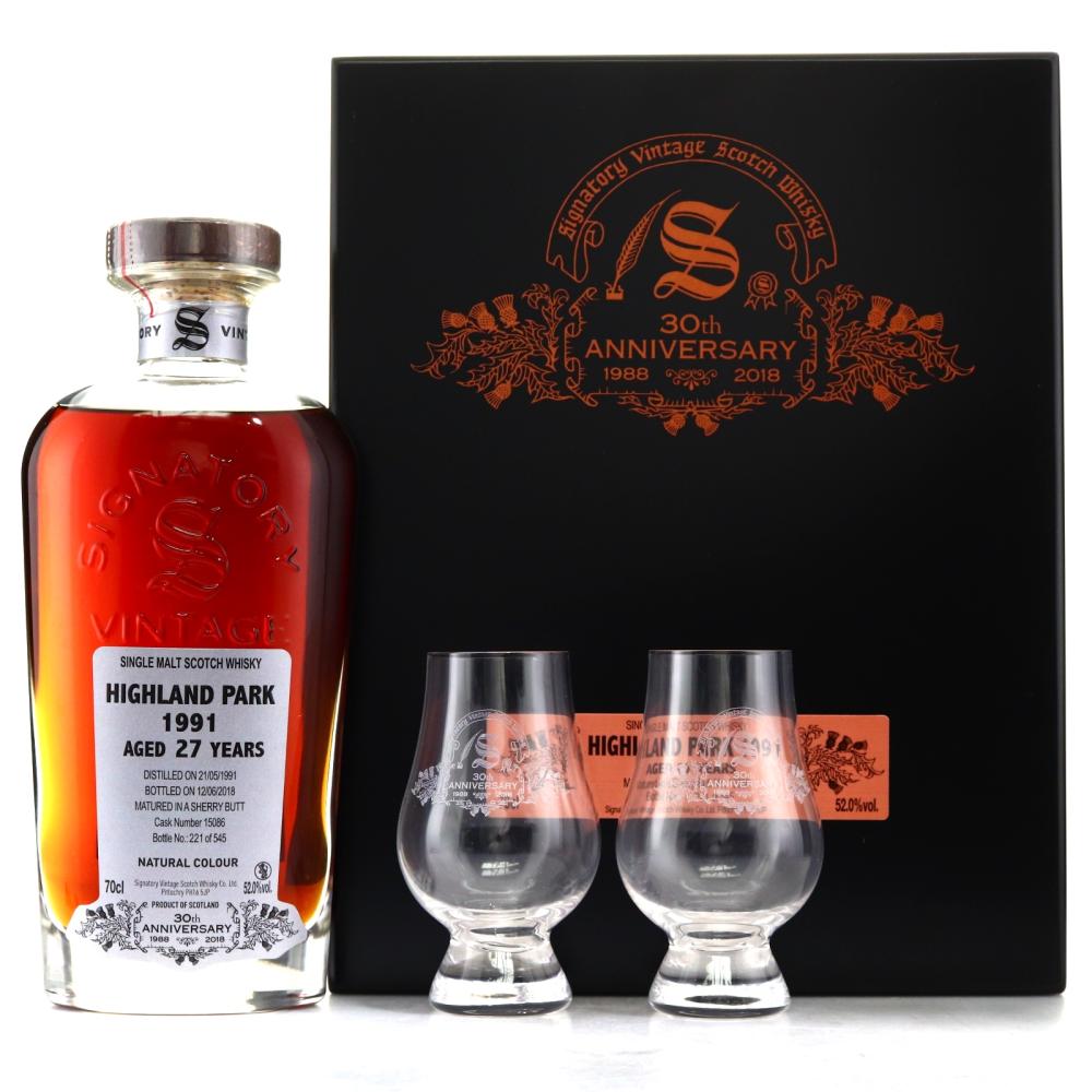 Highland Park 1991 Signatory Vintage 27 Year Old / 30th Anniversary