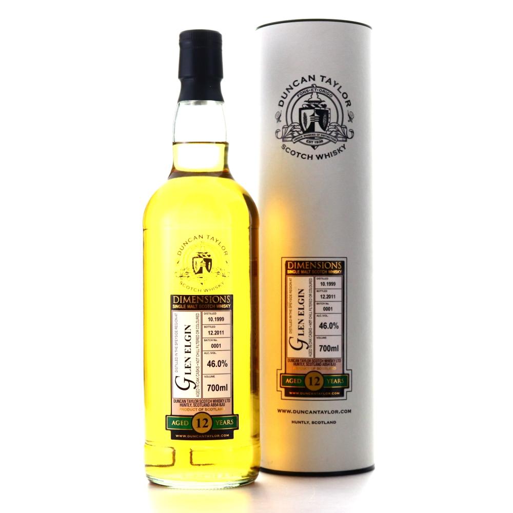 Glen Elgin 1999 Duncan Taylor 12 Year Old Dimensions