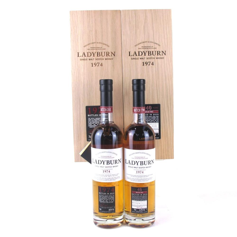 Ladyburn 1974 40 Year Old Batch #1 and Batch #2 2 x70cl