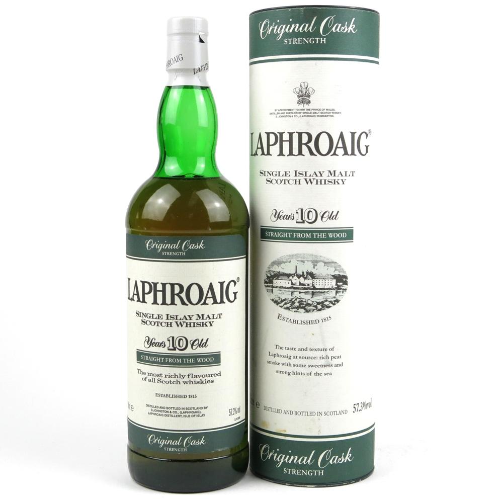 Laphroaig 10 Year Old Cask Strength 1 Litre / Straight From The Wood