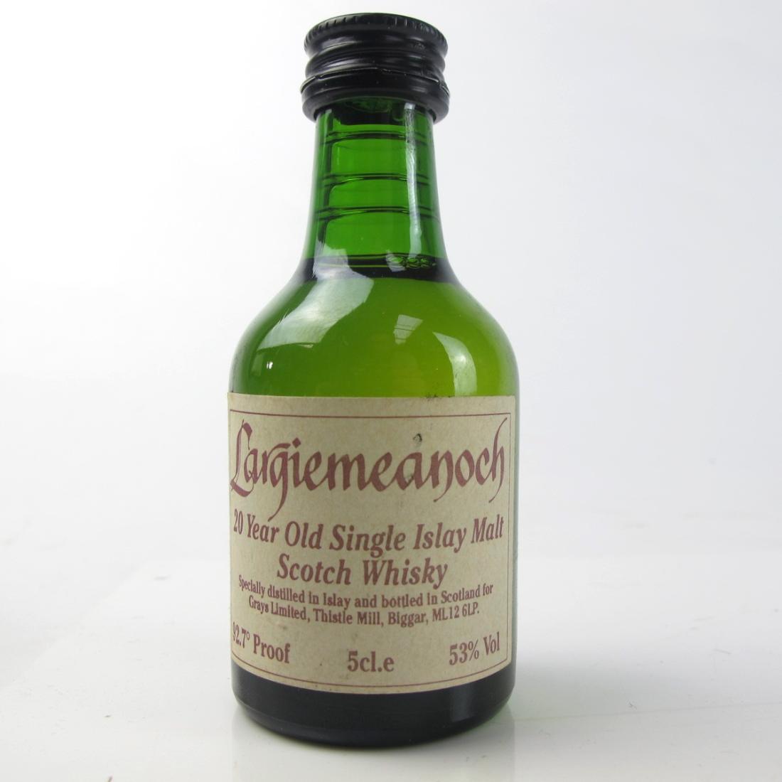 Largiemeanoch / Bowmore 20 Year Old 5cl 1980s