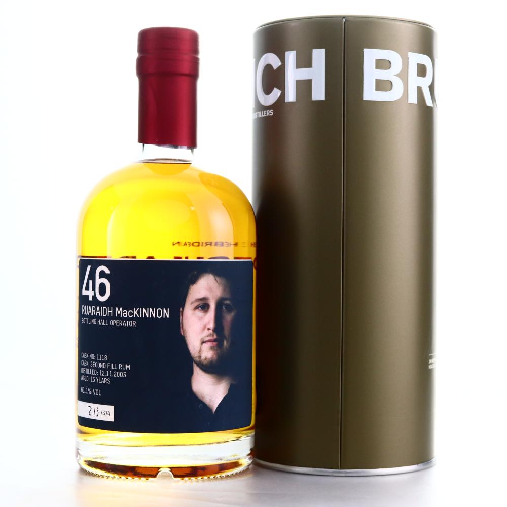 Bruichladdich 2003 Ruaraidh MacKinnon Valinch 15 Year Old / 2nd Fill Rum Cask