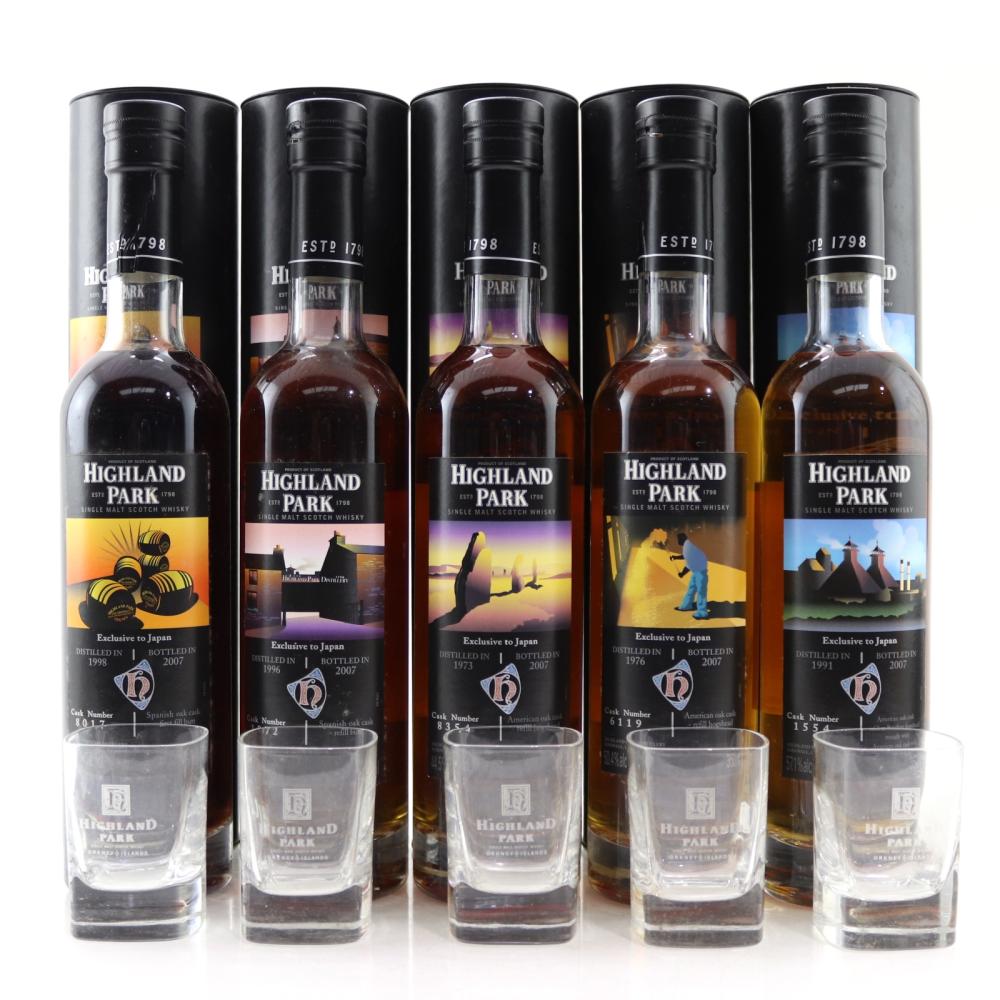Highland Park Single Cask Collection 5 x 35cl / Japan Exclusives