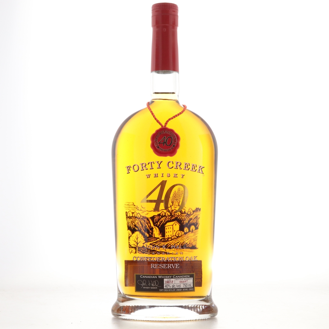 Forty Creek Confederation Oak Reserve Canadian Whisky 75cl / US Import
