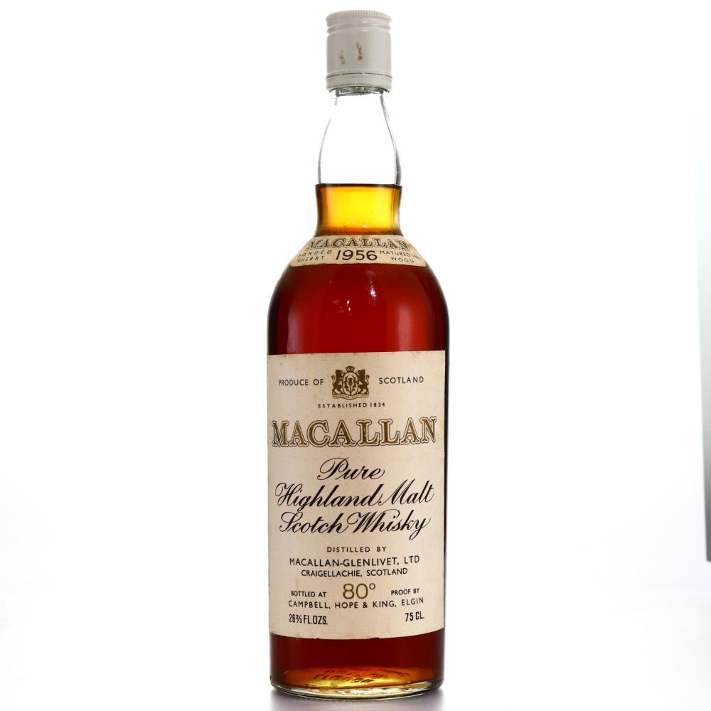 Macallan 1956 Campbell, Hope and King 80 Proof