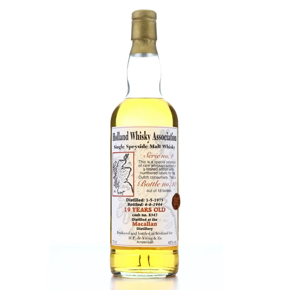 Macallan 1975 Holland Whisky Association 19 Year Old