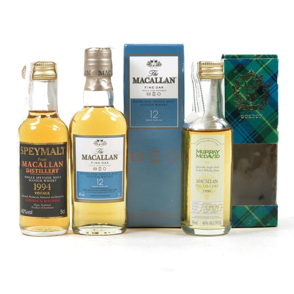 Macallan Miniature Selection 3 x 5cl / Including 12 Year Old Fine Oak