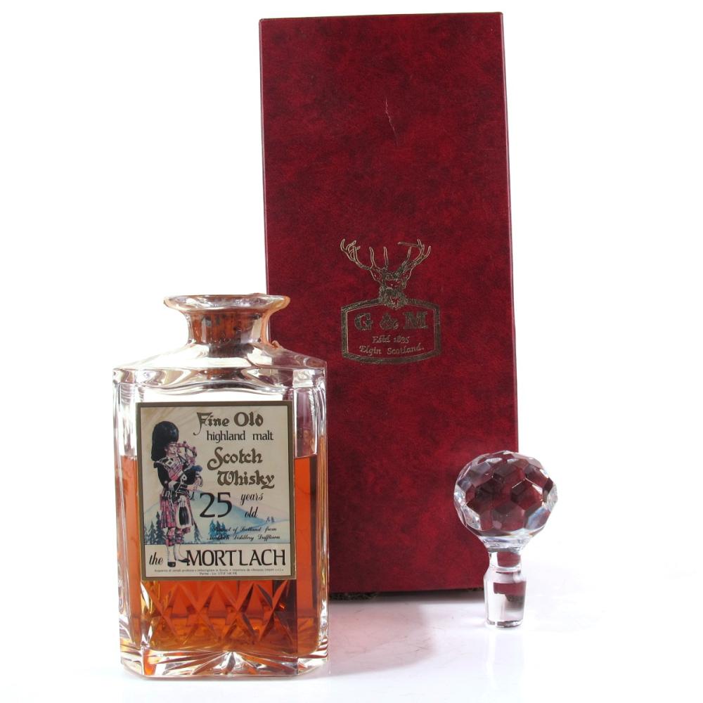 Mortlach 25 Year Old Gordon and MacPhail Decanter / Sestante Import