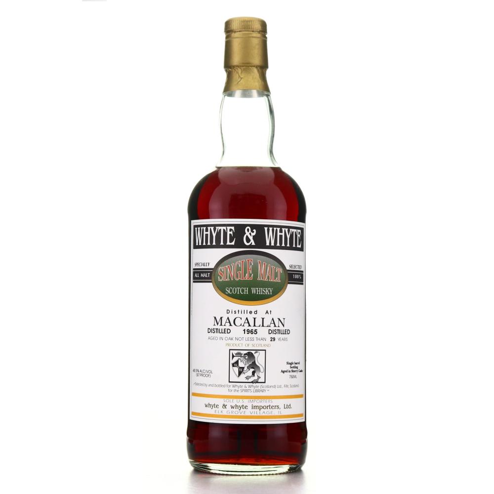 Macallan 1965 Whyte and Whyte 29 Year Old Sherry Casks 75cl / Spirits Library