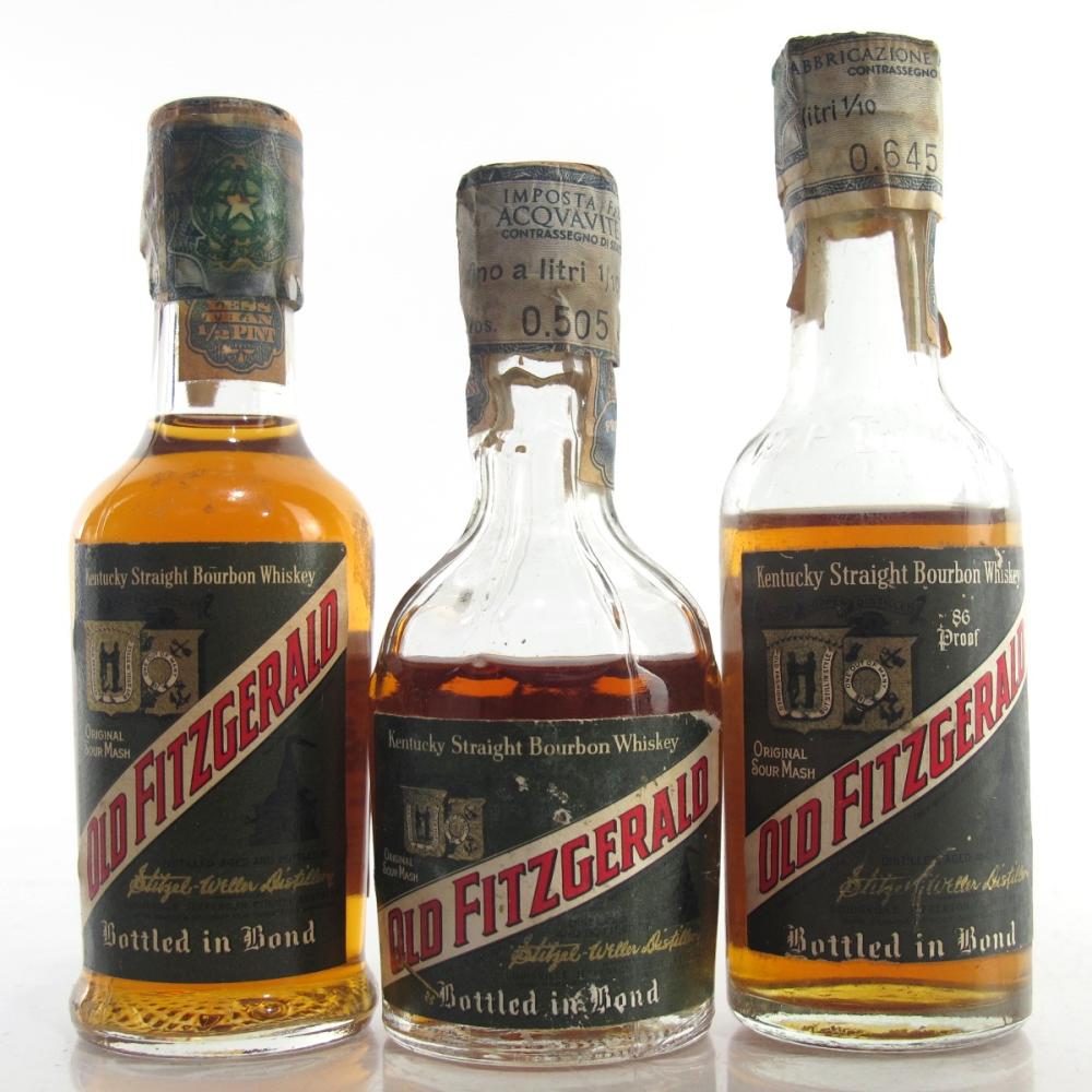 Old Fitzgerald Miniature Selection 3 x 1/10 Pint / Stitzel-Weller