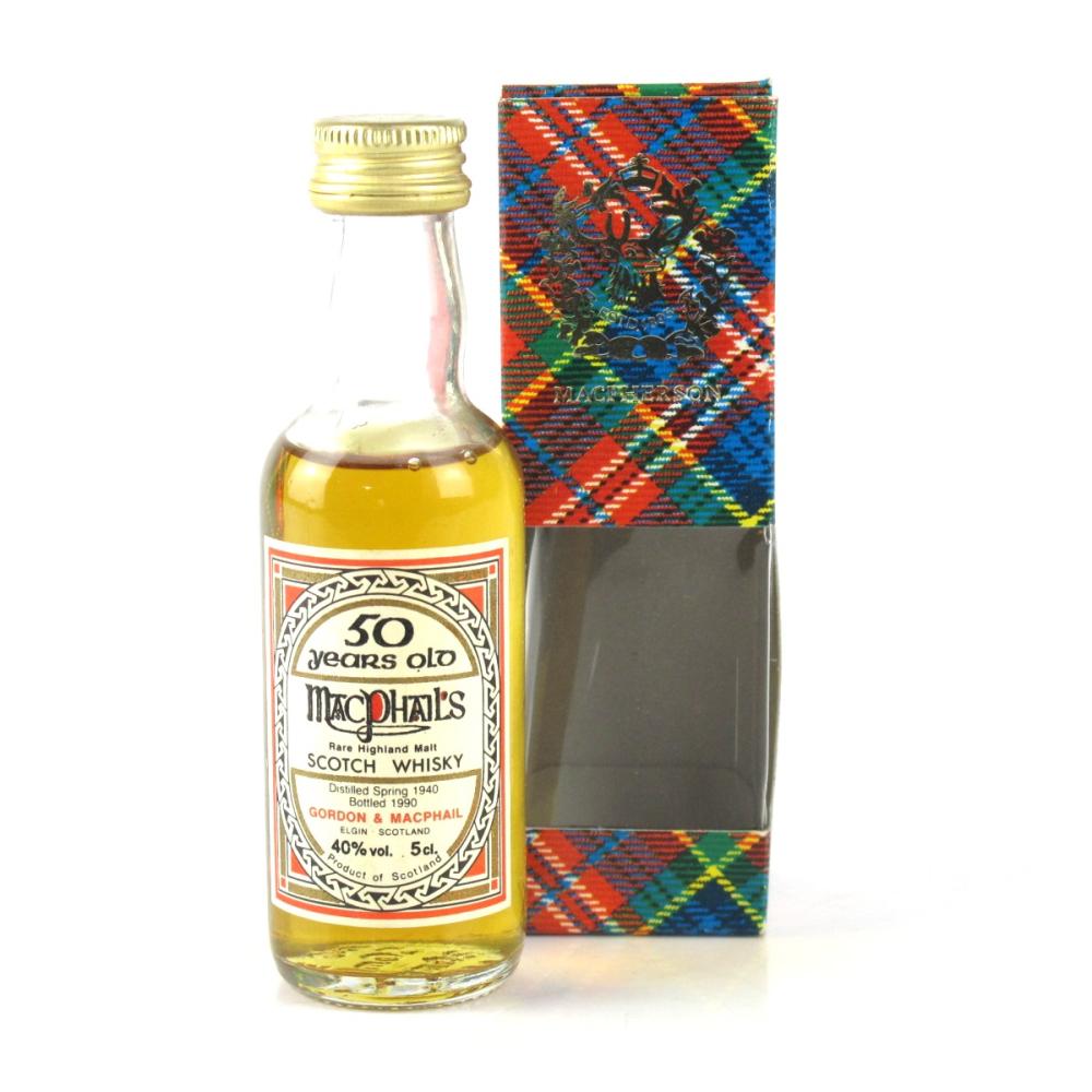 MacPhail's / Macallan 1940 Gordon and MacPhail 50 Year Old Miniature 5cl